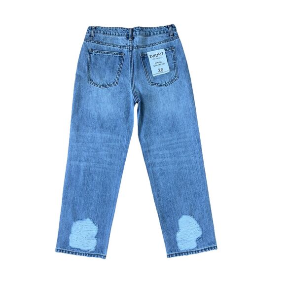 Anthropologie EVIDNT Los Angeles Malibu Girlfriend Jeans Size 26 Distressed - Picture 2 of 11